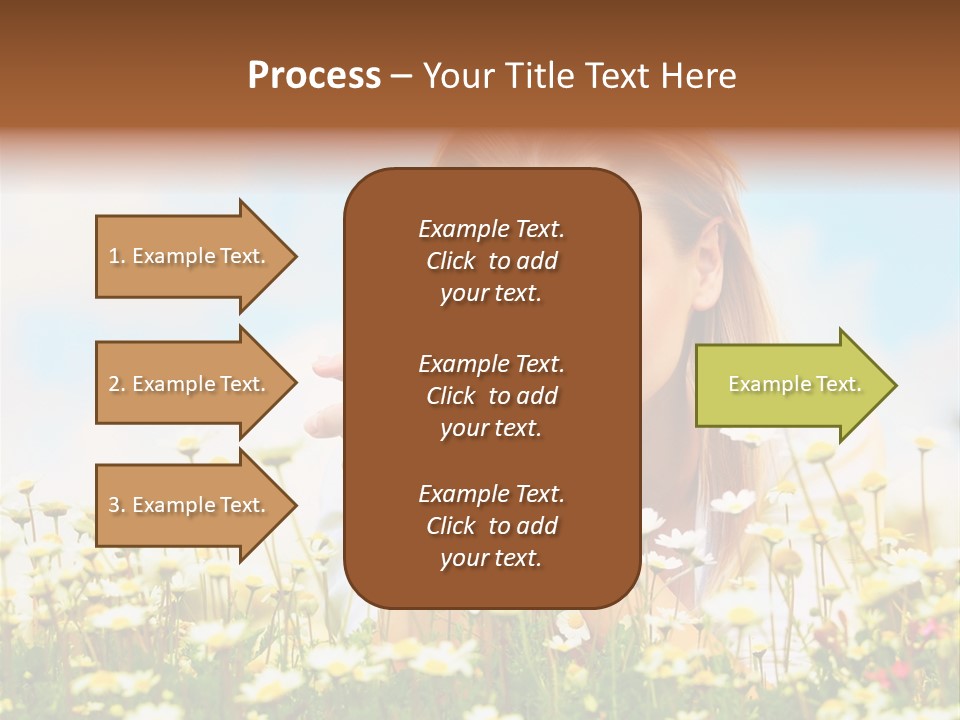 Spring Blue Face PowerPoint Template