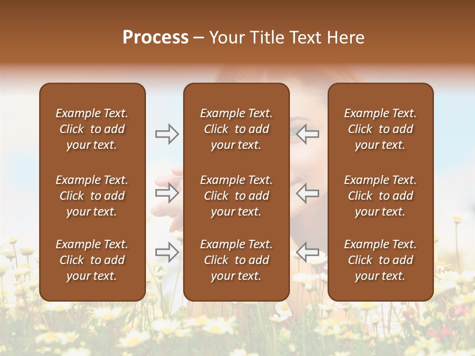 Spring Blue Face PowerPoint Template