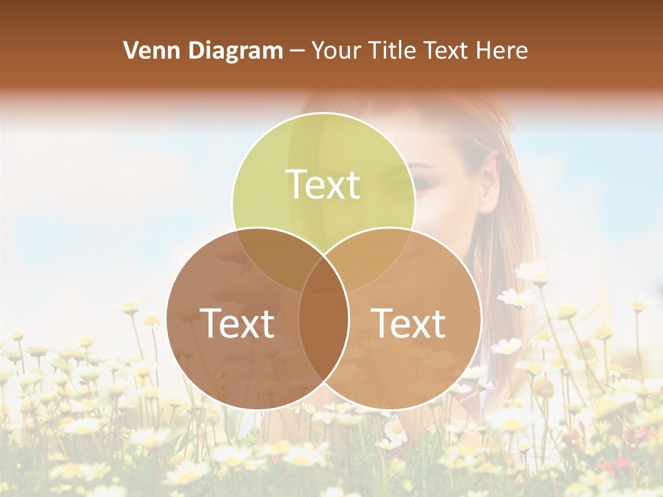 Spring Blue Face PowerPoint Template