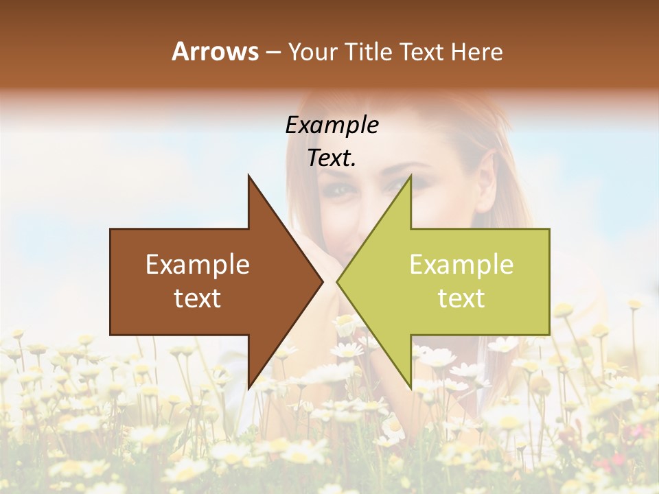 Spring Blue Face PowerPoint Template