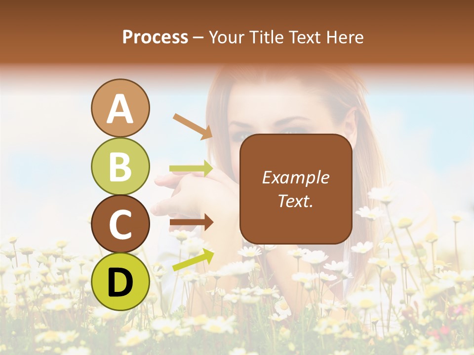 Spring Blue Face PowerPoint Template