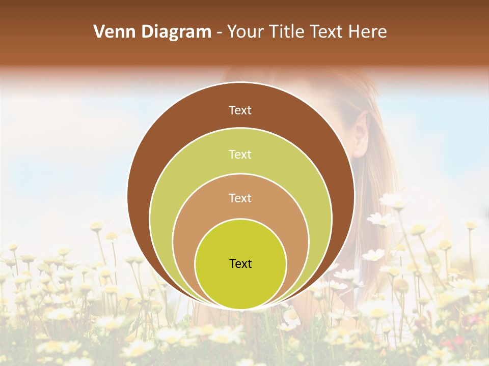 Spring Blue Face PowerPoint Template