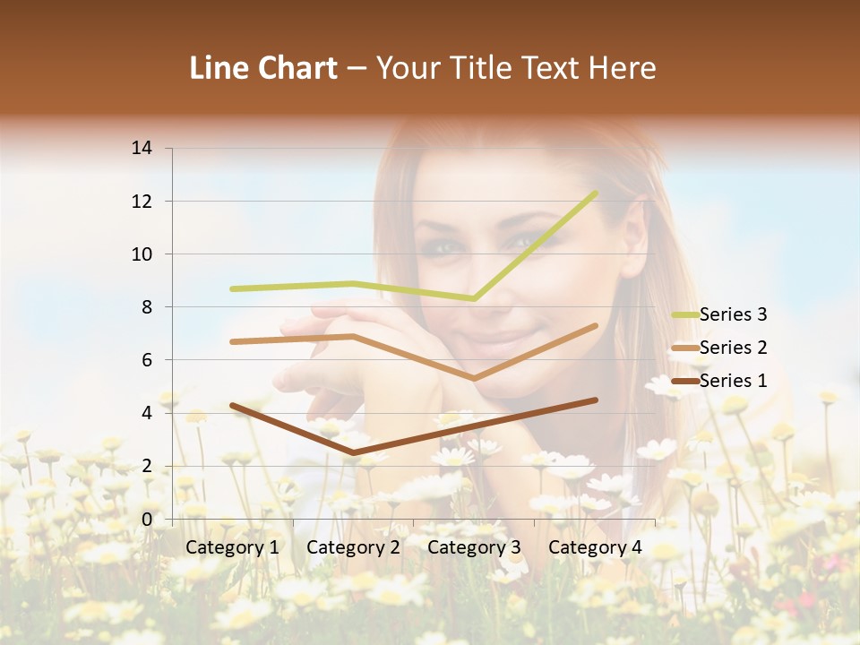 Spring Blue Face PowerPoint Template