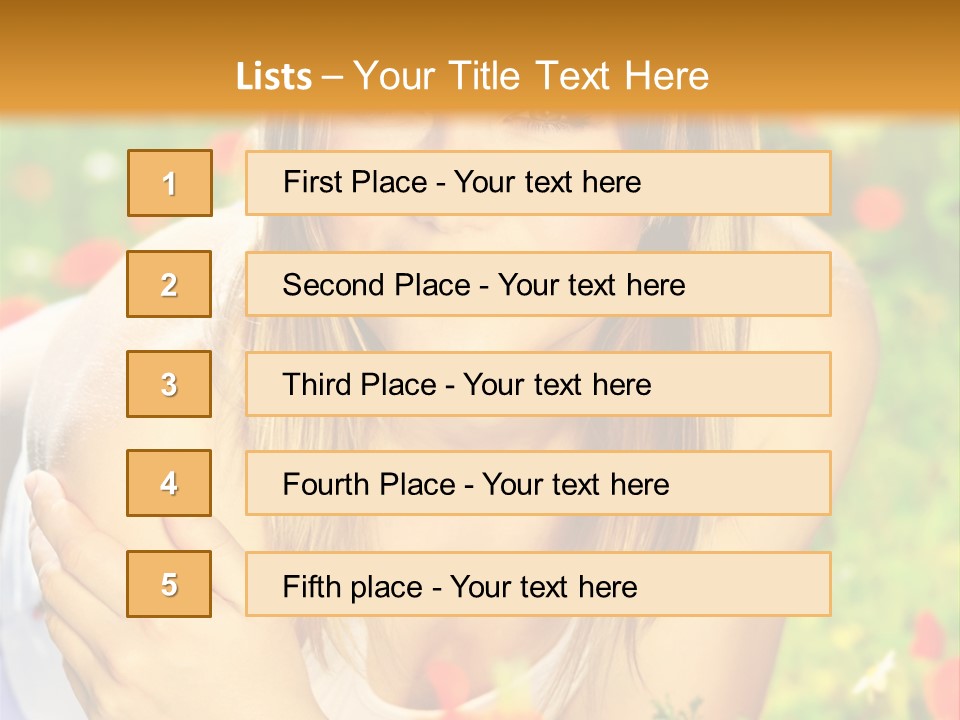Beauty Summer Female PowerPoint Template