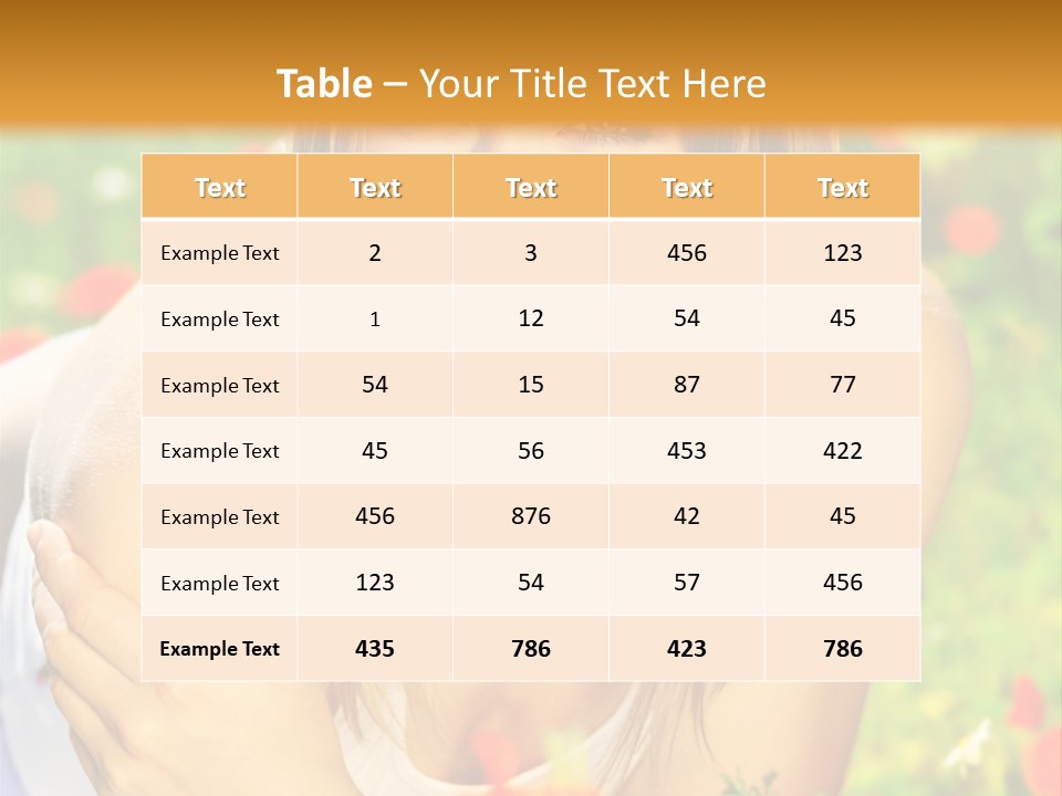 Beauty Summer Female PowerPoint Template