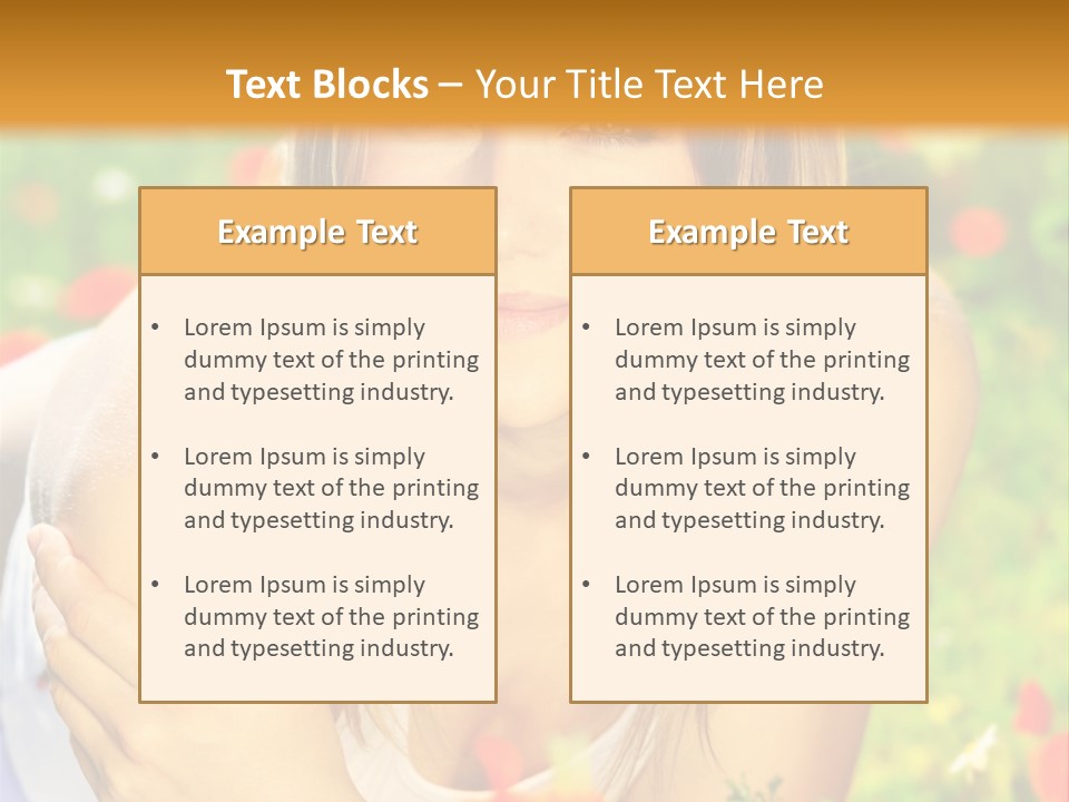 Beauty Summer Female PowerPoint Template