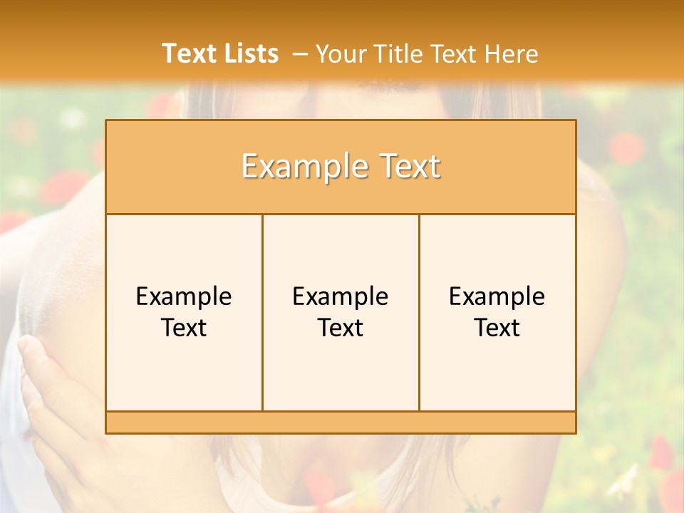 Beauty Summer Female PowerPoint Template