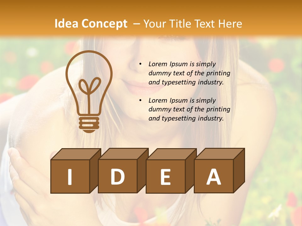 Beauty Summer Female PowerPoint Template