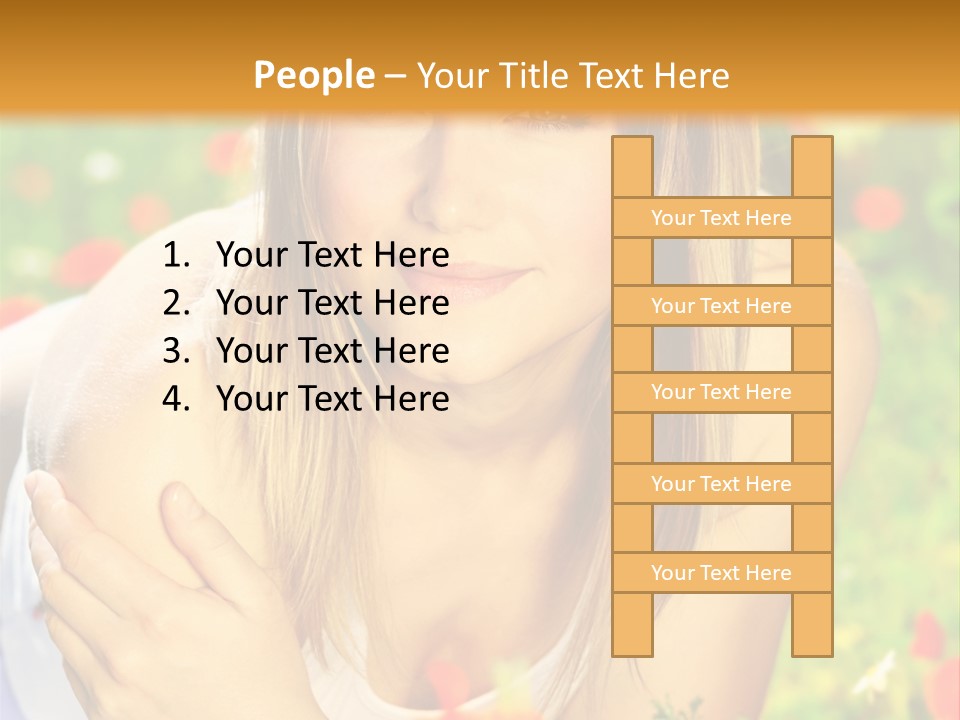 Beauty Summer Female PowerPoint Template