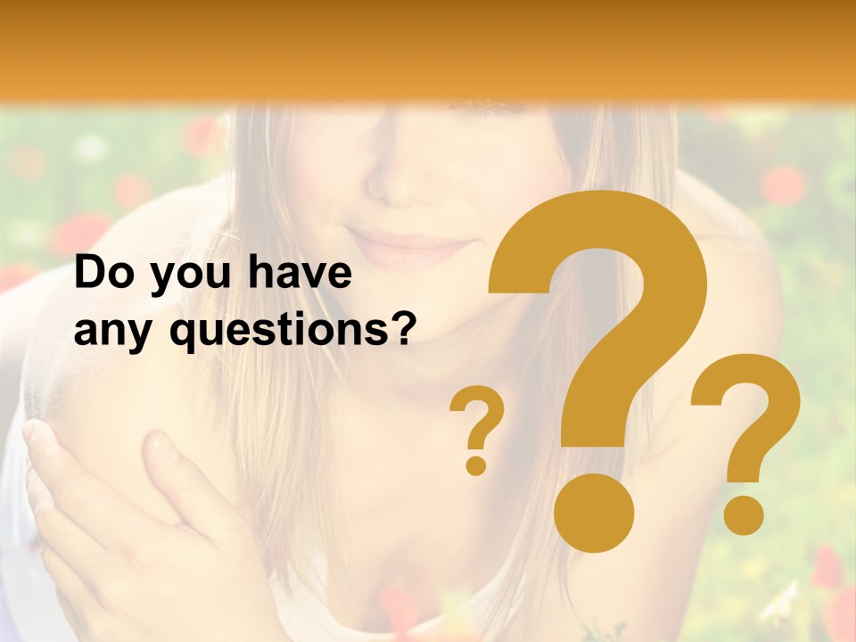 Beauty Summer Female PowerPoint Template