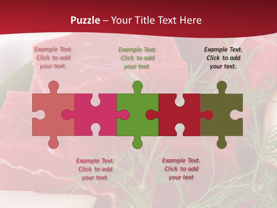 Preparation Pieces Board PowerPoint Template