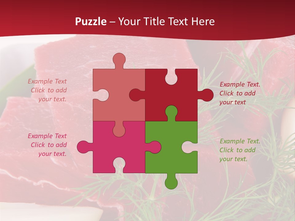 Preparation Pieces Board PowerPoint Template