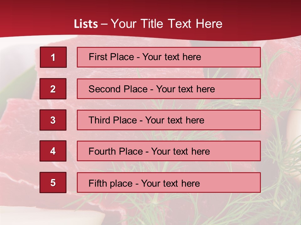 Preparation Pieces Board PowerPoint Template
