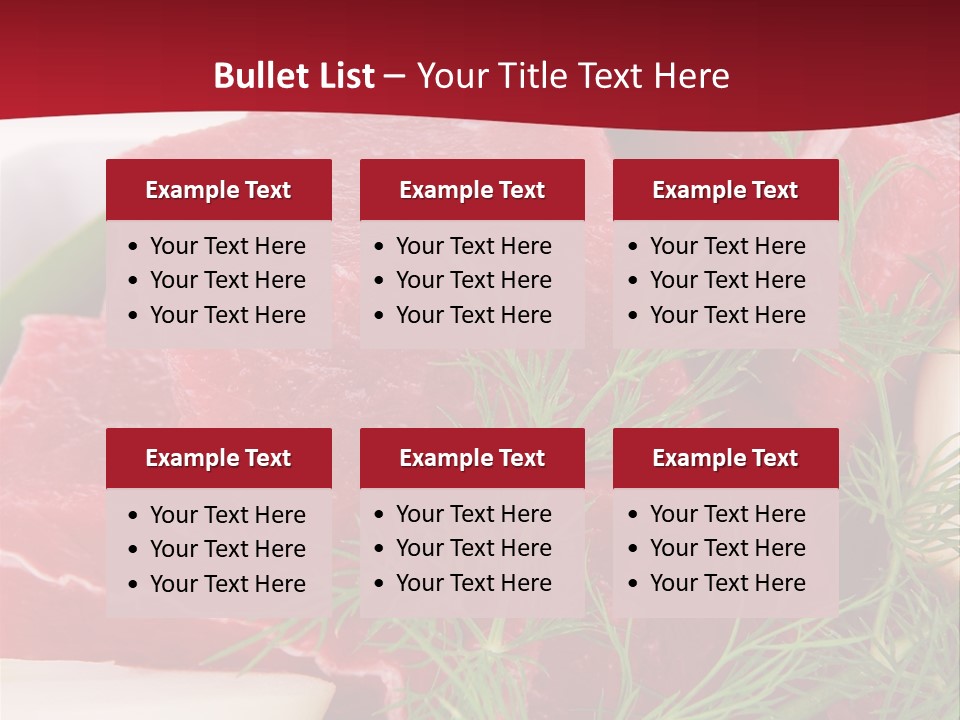 Preparation Pieces Board PowerPoint Template