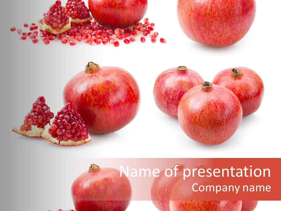 Red Vegetarian Tropical PowerPoint Template