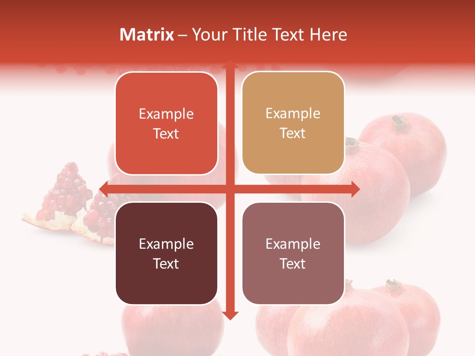 Red Vegetarian Tropical PowerPoint Template
