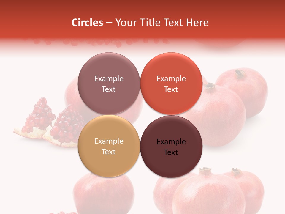 Red Vegetarian Tropical PowerPoint Template