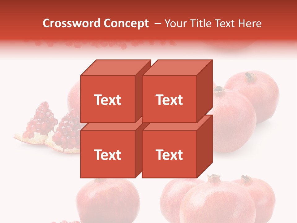 Red Vegetarian Tropical PowerPoint Template