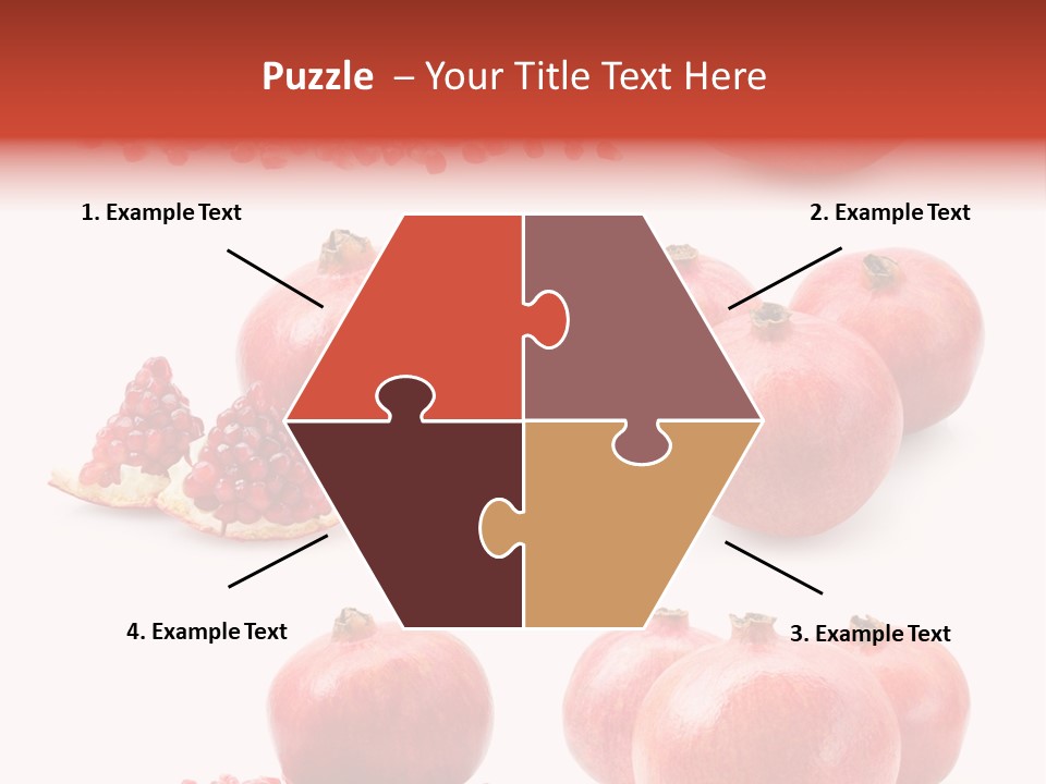 Red Vegetarian Tropical PowerPoint Template