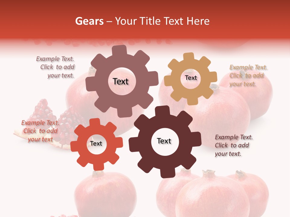 Red Vegetarian Tropical PowerPoint Template