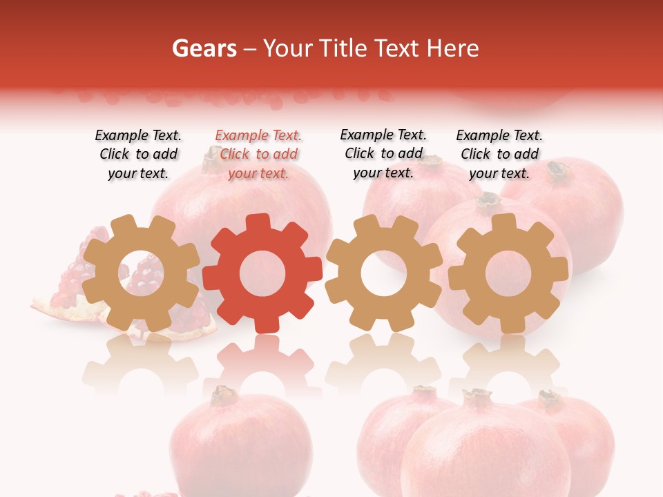 Red Vegetarian Tropical PowerPoint Template