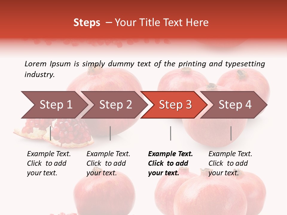 Red Vegetarian Tropical PowerPoint Template