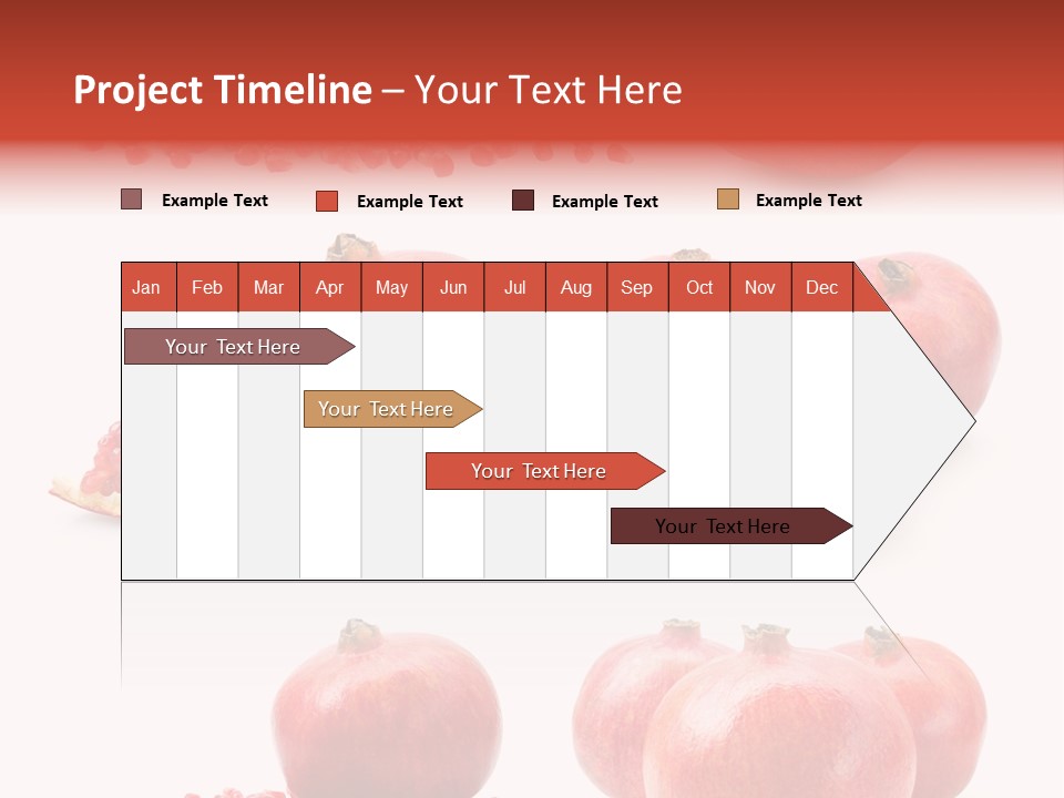 Red Vegetarian Tropical PowerPoint Template