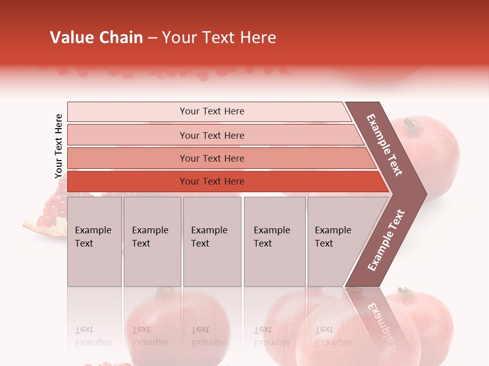 Red Vegetarian Tropical PowerPoint Template