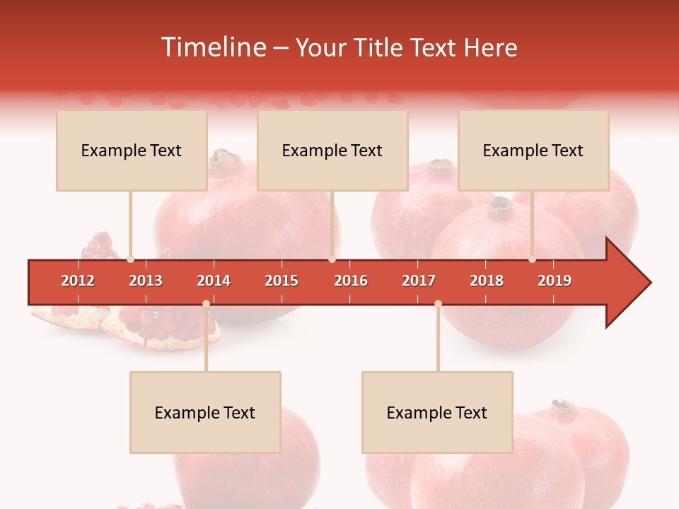 Red Vegetarian Tropical PowerPoint Template