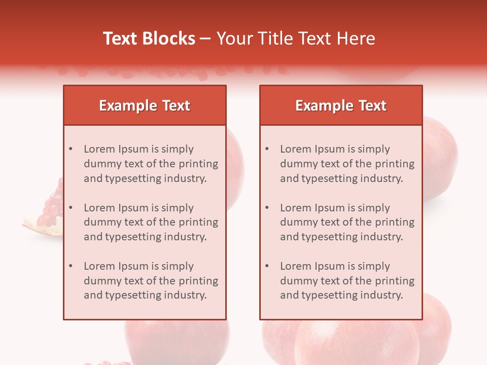 Red Vegetarian Tropical PowerPoint Template
