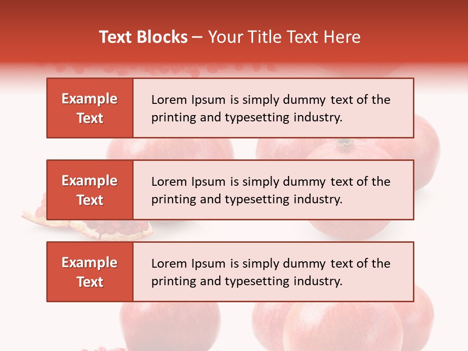 Red Vegetarian Tropical PowerPoint Template
