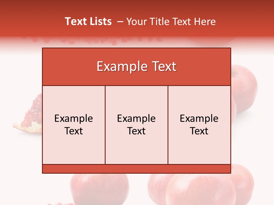 Red Vegetarian Tropical PowerPoint Template