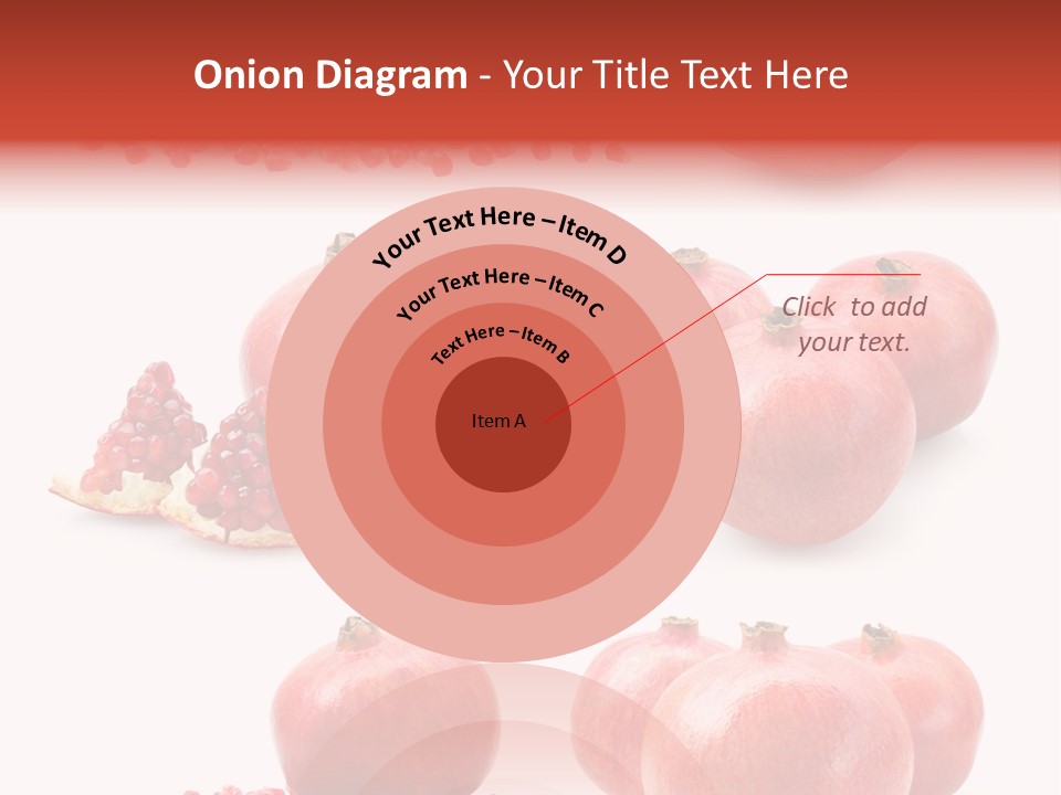 Red Vegetarian Tropical PowerPoint Template