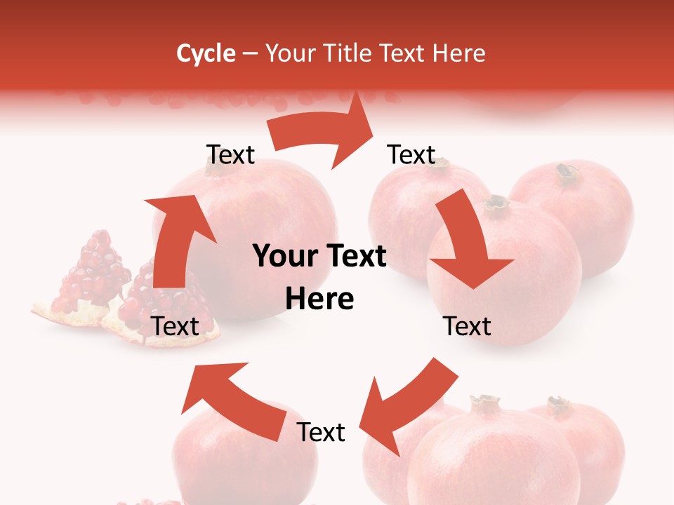 Red Vegetarian Tropical PowerPoint Template