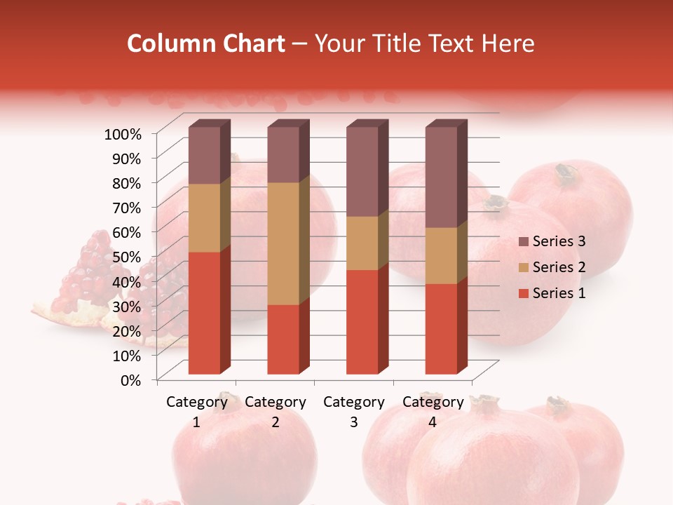 Red Vegetarian Tropical PowerPoint Template