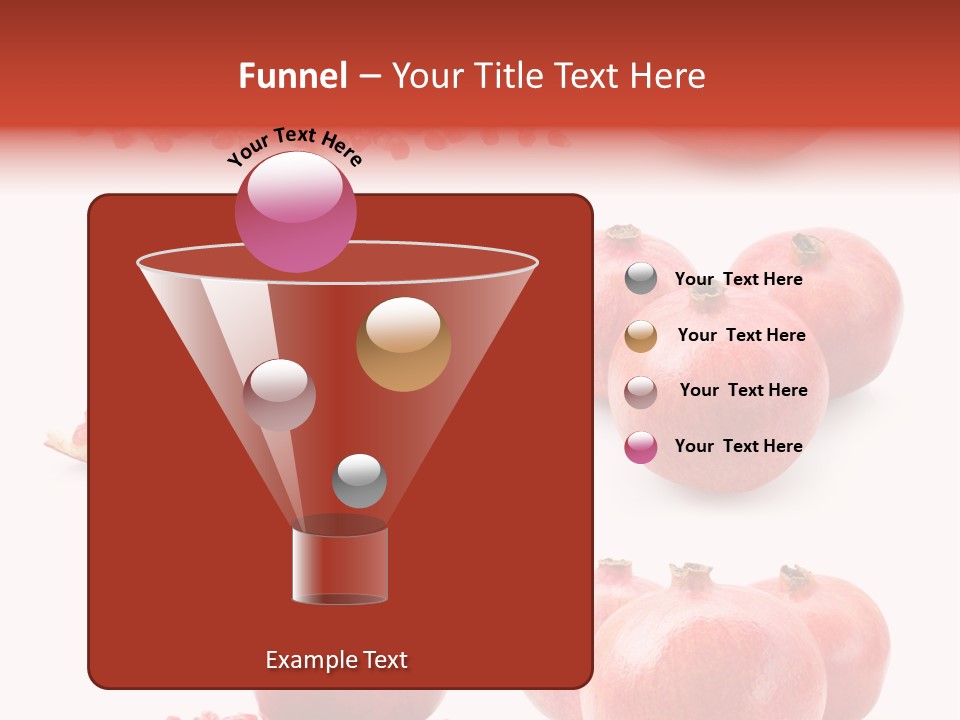 Red Vegetarian Tropical PowerPoint Template