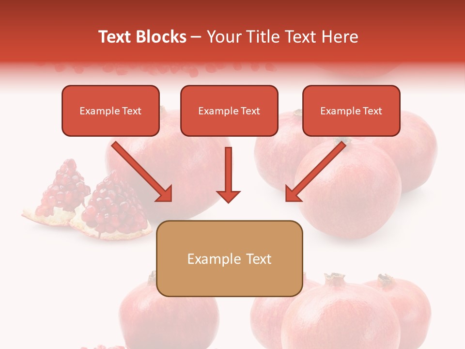Red Vegetarian Tropical PowerPoint Template