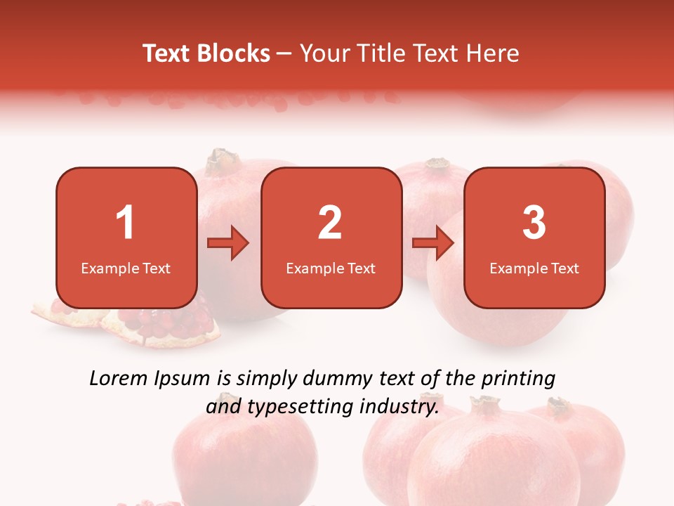 Red Vegetarian Tropical PowerPoint Template