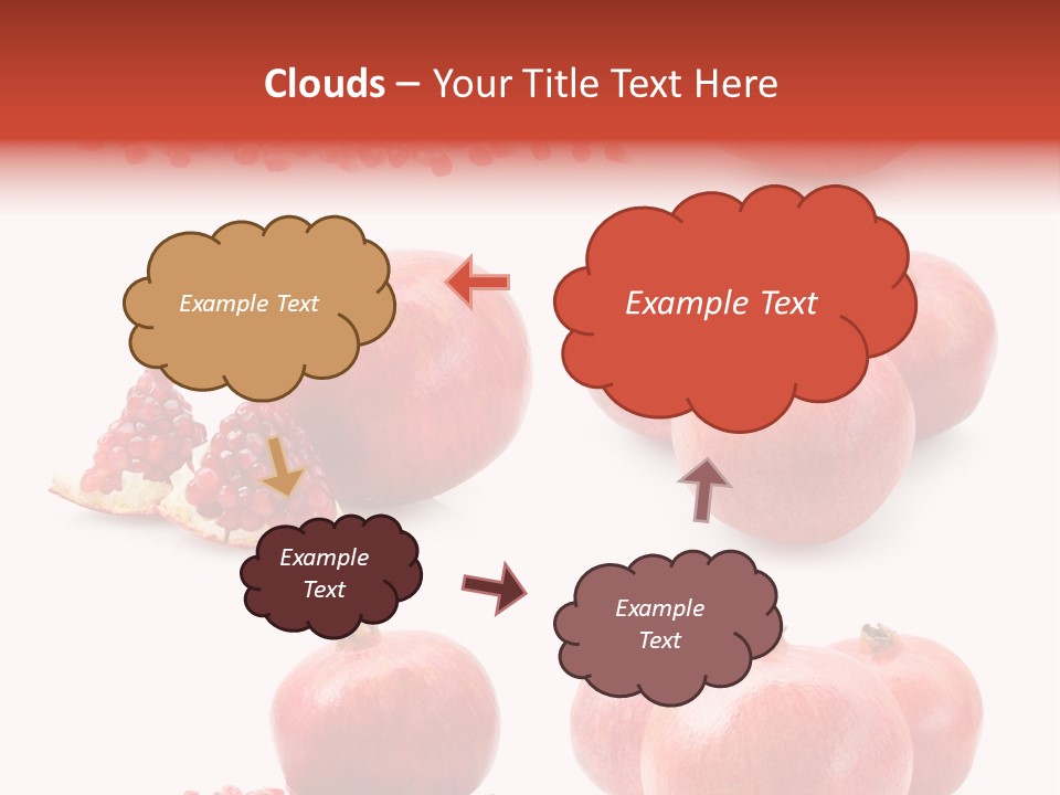 Red Vegetarian Tropical PowerPoint Template