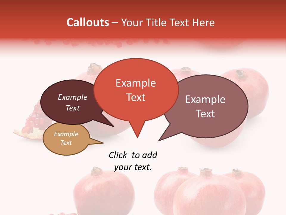 Red Vegetarian Tropical PowerPoint Template