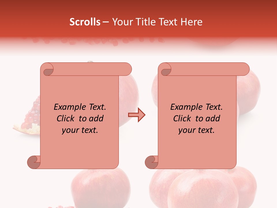 Red Vegetarian Tropical PowerPoint Template