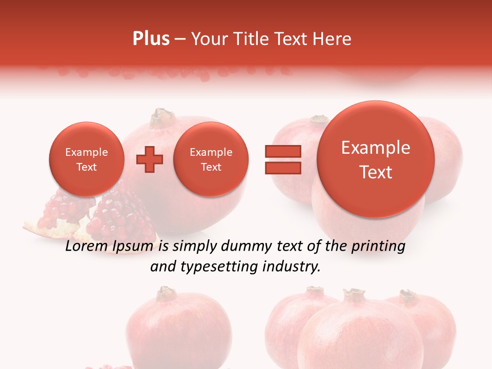 Red Vegetarian Tropical PowerPoint Template