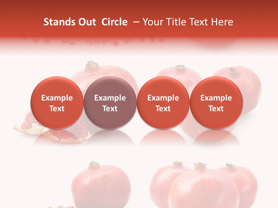 Red Vegetarian Tropical PowerPoint Template