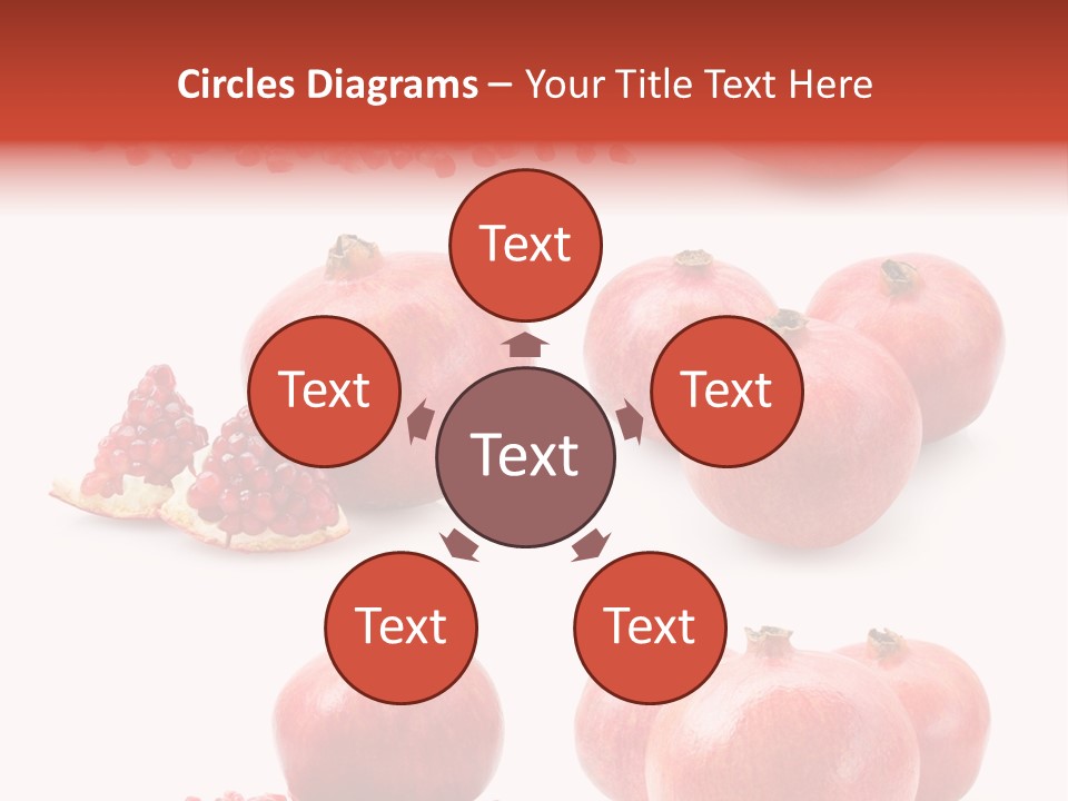 Red Vegetarian Tropical PowerPoint Template