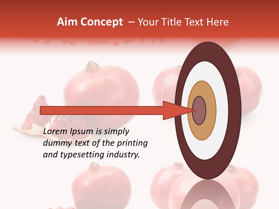 Red Vegetarian Tropical PowerPoint Template