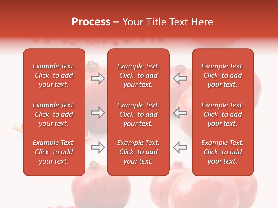 Red Vegetarian Tropical PowerPoint Template