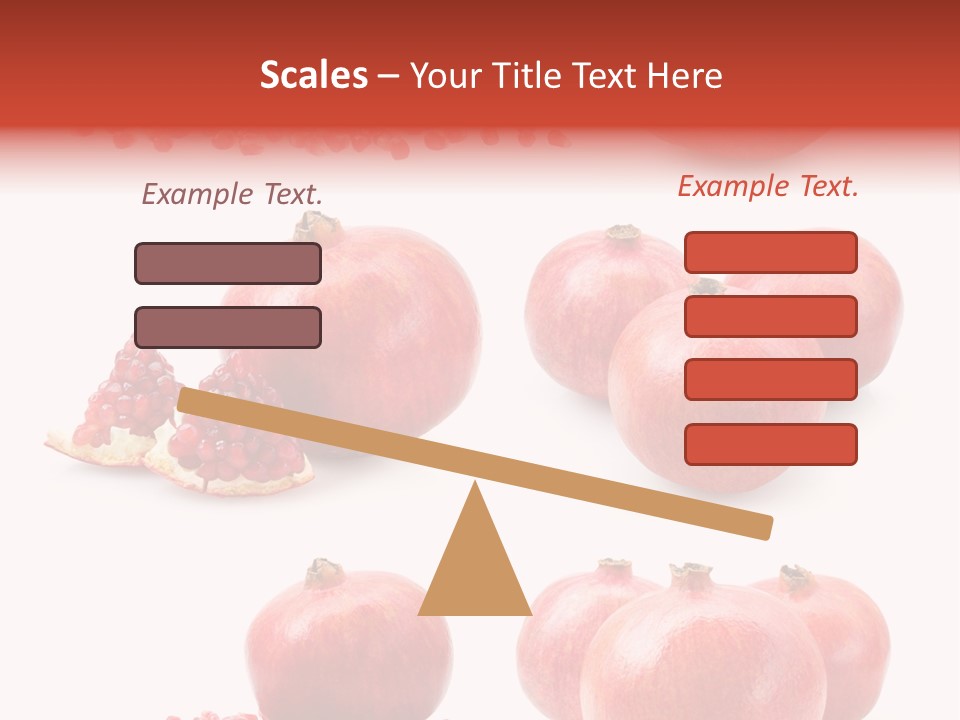Red Vegetarian Tropical PowerPoint Template