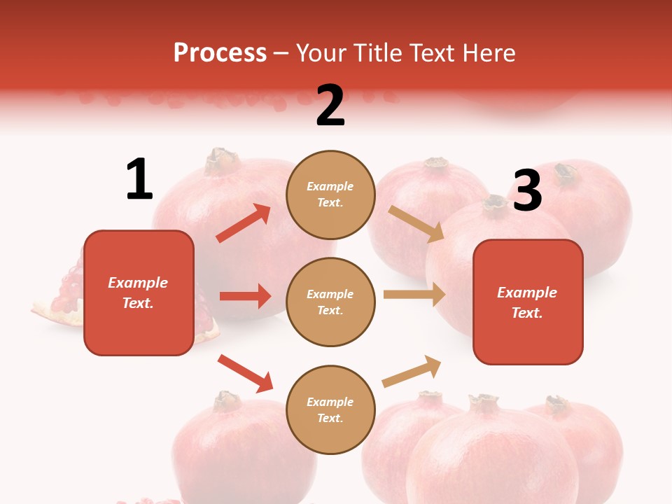 Red Vegetarian Tropical PowerPoint Template