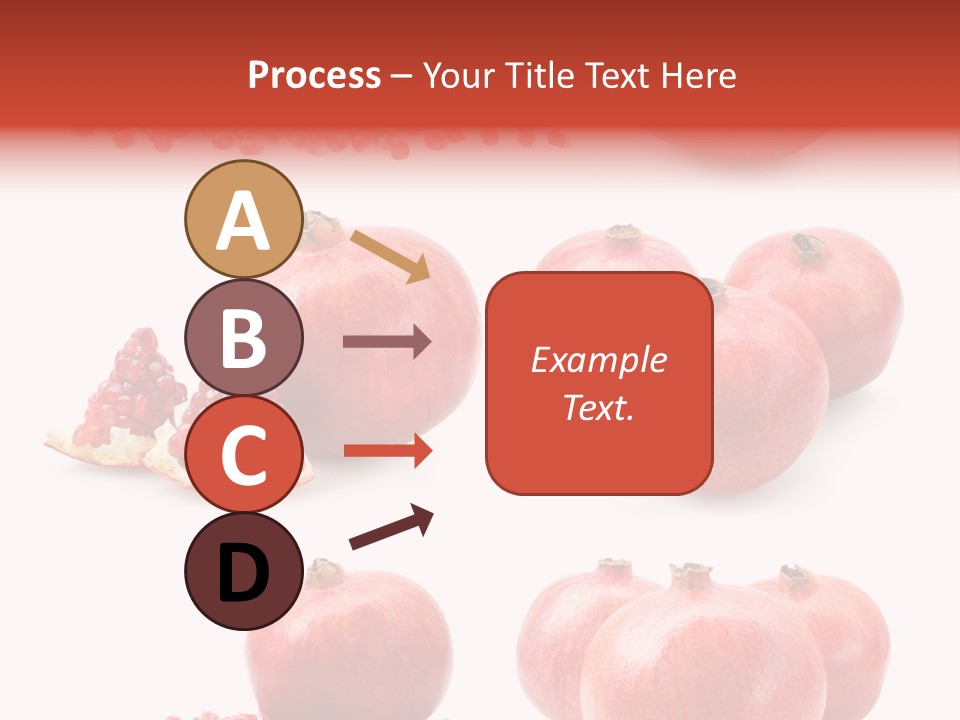Red Vegetarian Tropical PowerPoint Template