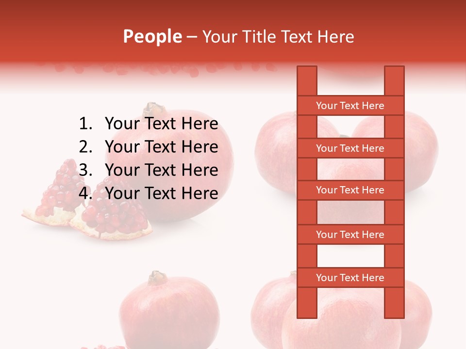 Red Vegetarian Tropical PowerPoint Template